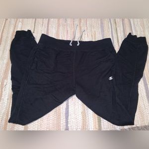 Champion Joggers, Black, Size Medium, Tie Strings